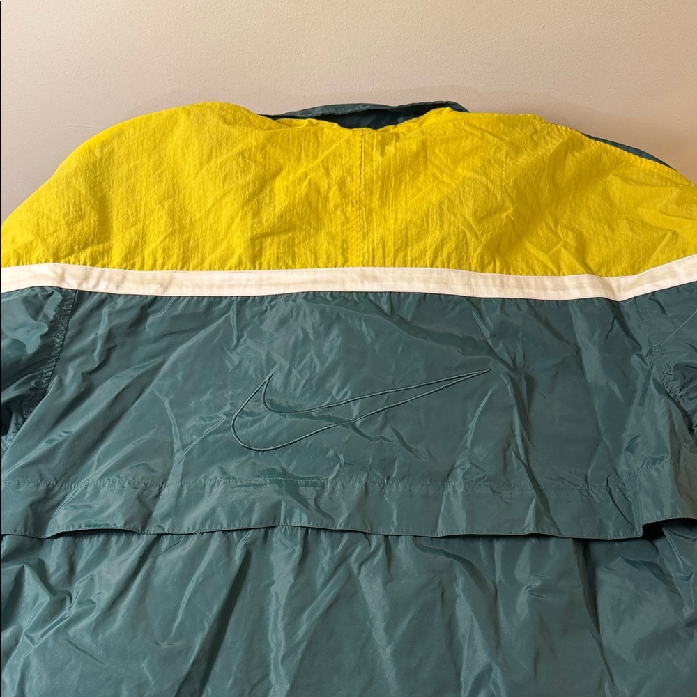 Vintage 90s YTK Green and Yellow Windbreaker Jacket - Picture 6 of 6